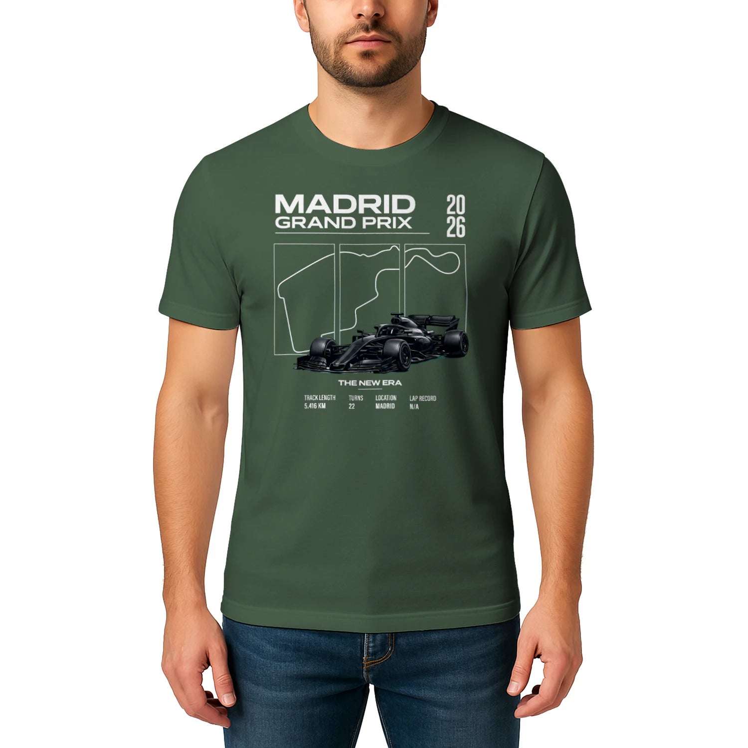 Male model, viewing the front side.