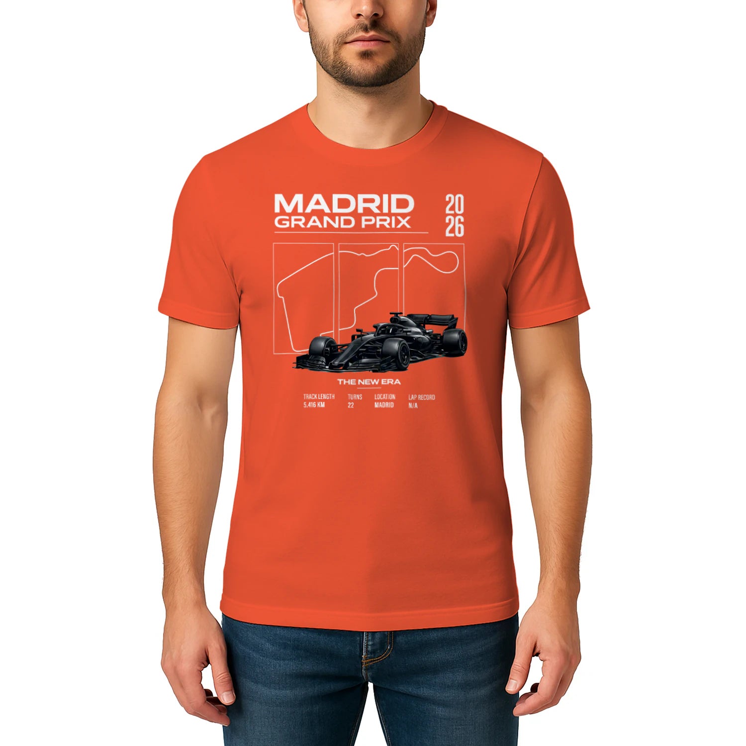 Male model, viewing the front side.