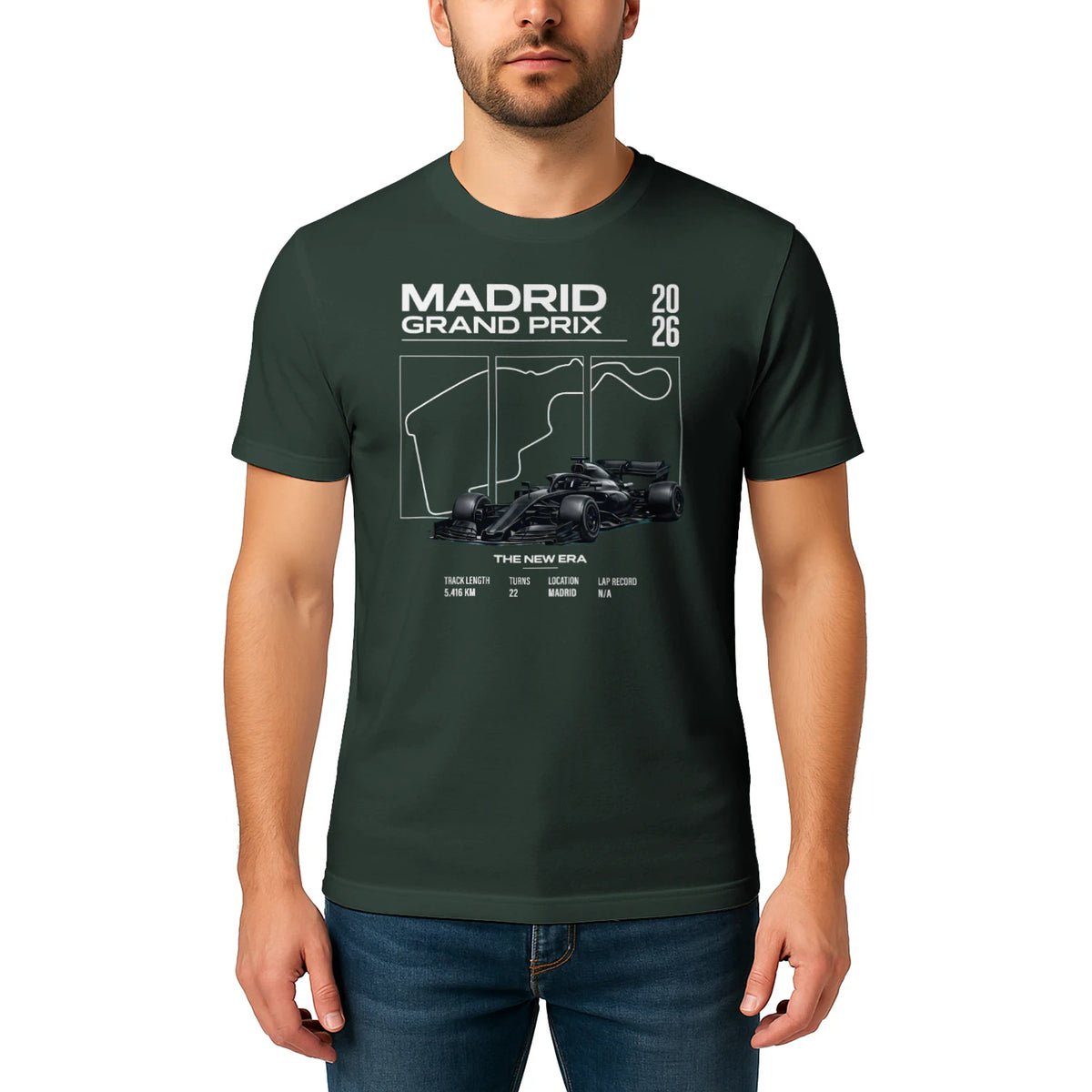 Male model, viewing the front side.